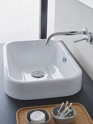 Раковина DURAVIT HAPPY D.2 600х400х165 шлиф., без площадки под смеситель, перелив 2314600000