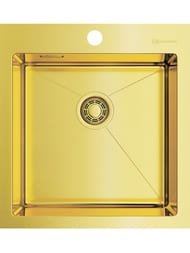Мойка Omoikiri AKISAME 46-LG (460х510х200) монтаж врезной/вровень, светлое золото 4973081