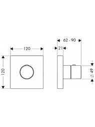 ������ ���������� Axor ShowerSolutions 10755000 (120�120) ������� �����