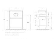 ����� ��� �������� BelBagno KRAFT 39 (605�390�840) ���������, Bianco Opaco KRAFT39-600/390-2C-PIA-BO