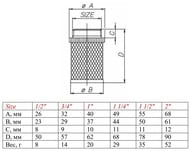 Фильтр сетчатый ENOLGAS 1 1/4" H.157.07