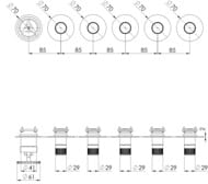 Смеситель для душа Remer Chrono CH98D5PWBRP, медь брашированная — миниатюра 2