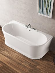 Ванна акриловая BelBagno BB408-1500-800 (1500х800х600) свободностоящая, пристенная, с обвязкой