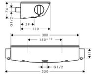��������� Hansgrohe Ecostat Select 13161400 ��� ����, ����������������, ����/�����