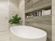 Плитка настенная Trend Madera Plata Rect (250х750) серая (кв.м.)