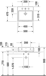 ���������� Duravit Vero Air 500�470 1 ��������� ��� ���������, � ��������� 2350500000