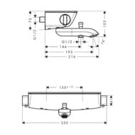 ��������� Hansgrohe Ecostat Select 13141000 ��� �����/����, ����������������, ����