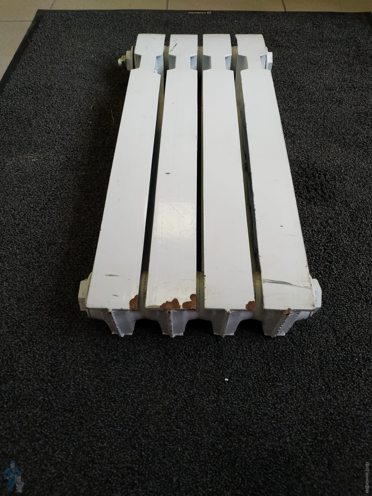 Уценка!Радиатор чугунный KONNER Хит-500 ВГ:565х80 окрашенный, белый 4 ...