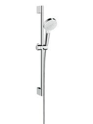 Душевой набор Hansgrohe Crometta Vario (ручной душ, шланг, штанга 65 см) хром/бел. 26532400 — миниатюра 1