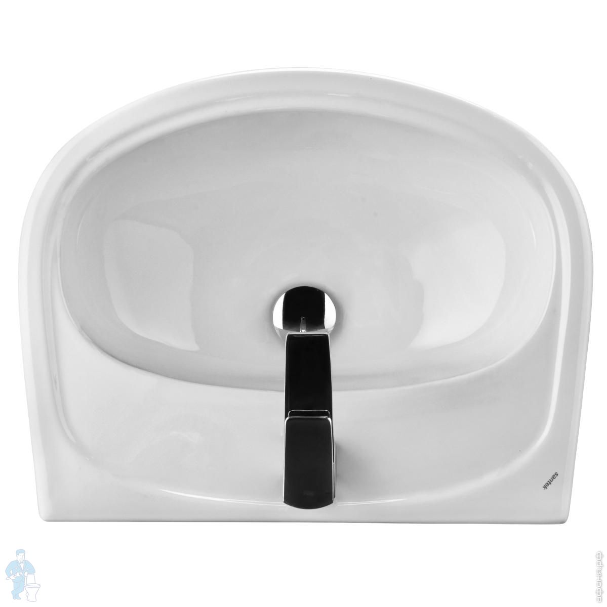 Умывальник САНТЕК Анимо-40 (310х395х155) подвесной, белый 1.WH11.0.490 ...