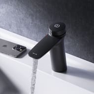 Смеситель AM.PM Inspire 2.0 для умывальника, однозахватный, излив 125 мм, черный F50A02522