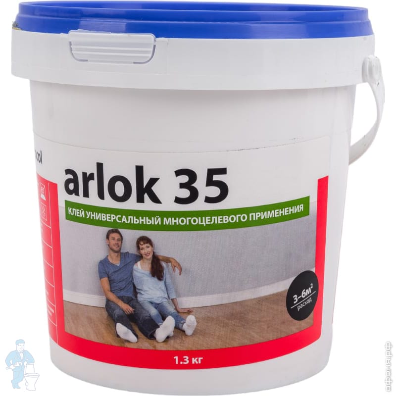Клей водно-дисперсионный 35 Arlok , 1,3кг | Афоня.рф