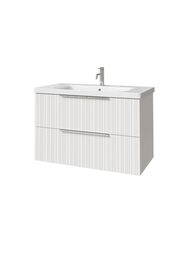 Тумба под раковину Caprigo RAIN 90 (870х446х550) подвесная, 2 ящика, цвет Бланж 36513-SF027
