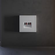Накладка для розетки акустической 4-местной Voltum S70 VLS001516, серый