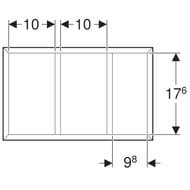 ����������� ��� ����� Geberit Smyle Square 323�200 �-�����, �����-����� 500.676.00.1