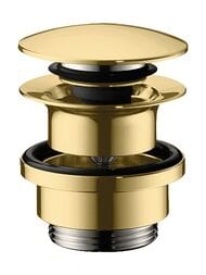 Hansgrohe Слив Push-open для раковины и биде, латунь, полированное золото 50100990