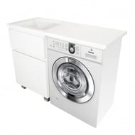 Тумба со столешницей Estet Dallas 1150х482 к стиральной машине, напольная, 2 ящика,левая ФР-00002298 — изображение 2