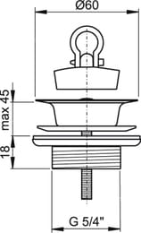 ������ ��� ����������� Alcaplast A439 1 1/4  �������������������, � �������