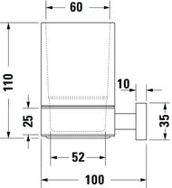 ������ ��� ������ ����� DURAVIT Karree ���������, ����: ����/������� ������ 0099511000