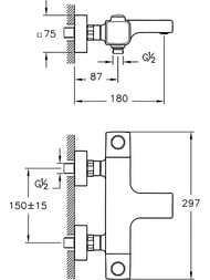 ��������� ��� �����/���� Vitra Aquaheat SS3 ����������������, �������� �����, ����: ���� A47159EXP