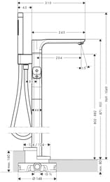 ��������� Axor Urquiola 11422 ���������������� ��� �����/���� ���������, ������ ���, ����� 204 ��