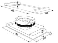 ������� Kuppersbusch K.8 (900�600) ����������, LED, 808 �3/�, 292 ��, ��, ����� ������ DDL 9830.0 W