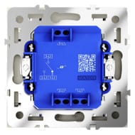 Проходной переключатель одноклавишный с подсветкой Voltum S70 VLS010405, серебро