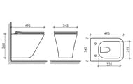 ������ ��������� Ceramicanova Mono 495�345�360 ������������, ������� ���������, ������ CN1902