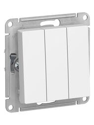 Выключатель Systeme Electric ATLASDESIGN 3-клавишный схема 1+1+1 10АХ механизм лотос ATN001331
