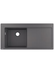 Мойка из гранита Hansgrohe S51 43330290 (1050х500) врезная, отвер.под смес., серый камень — миниатюра 1