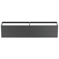 Тумба под раковину Ideal Standard CONCA (2385x505x540) 4 ящика, антрацит матовый лак T4336Y2