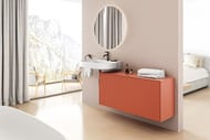 Тумба под раковину Ideal Standard CONCA 1200x373x550 2 ящика, закат, со столешницей T4320Y3