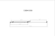 Душевая дверь Vincea Slim-N 1300 VDS-4SN130CLG, брашированное золото, стекло прозрачное — миниатюра 4