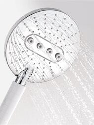 Лейка для душа WasserKRAFT A059 3 режима, пластик, белый+хром