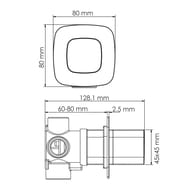 Переключатель WasserKRAFT Saale A267 на 3 потребителя, однозахватный, белый Soft-touch