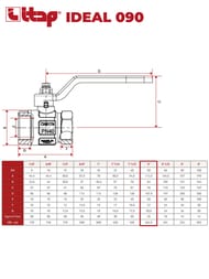���� ������� ITAP IDEAL 090 2" �� 25 PN �����, ��������������