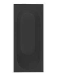 Ванна пристенная Salini FABIA (1800х800х600) искусств.камень, S-Sense, черный глянцевый 102612GF