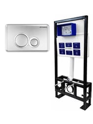 Инсталляция BETTOSERB Sava Free Standing+клавиша смыва TWIN хром матовый SFS40006462