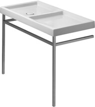 Умывальник DURAVIT STARCK 1 230710 (1100х570х100) покр.WG, раковина слева, отверстие под смеситель — миниатюра 1