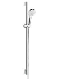 Душевой набор Hansgrohe Crometta 1jet (ручной душ, штанга 90см, шланг 160см) хром/белый 26539400 — миниатюра 1