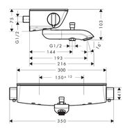 ��������� Hansgrohe Ecostat Select 13141400 ��� �����/���� ����������������, ����/�����