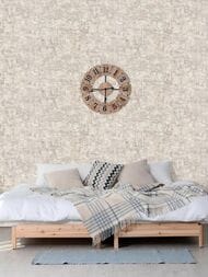 Обои виниловые на флизелине Grandeco Anastasia A54009 (1,06х10,05) город, бежевые (рул.)