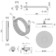 ������� ������� Giulini Futuro FKD0525XNKO ������� ��� 250��, �����, ���������, �����,�����.������