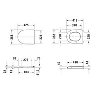 ������� ��� ������� Duravit Qatego � �����������, ����� �� ����������� �����, ����: ����� 0027490000