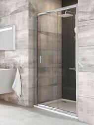Душевая дверь RAVAK BLIX BLDP2-120 (1170-1210х1900) раздвижная, стекло, блестящий+Transparent — изображение 2
