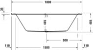 ����� ��������� Duravit D-Neo 700476 1800�800�485 ������������, ��� ������� ��� �����, �����