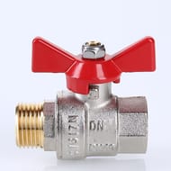 Кран шаровый 3/4"ВН VALTEC BASE красная бабочка VT.218.N.05