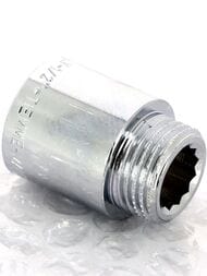 Удлинитель Tiemme 1/2"х30мм хром, 1500071(1530C0430)