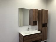 Шкаф-колонна COMFORTY Бордо-40 (400х1600х320) подвесной, дуб темно-коричневый матовый 00-00007266