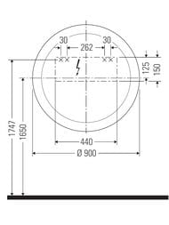 ������� Duravit Happy D.2 Plus 900�900�47 � ����������, ������, ���� ������� HP7481G0000